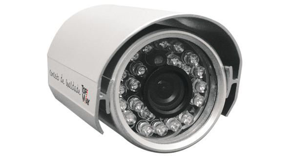 Câmera LUNA SILVER - CCD 1/3 Sony Super Had / 420 linhas / 0 lux (led on) / AGC-BLC-AWB / 24 LEDS IR / 20 Metros / Proteção IP-65